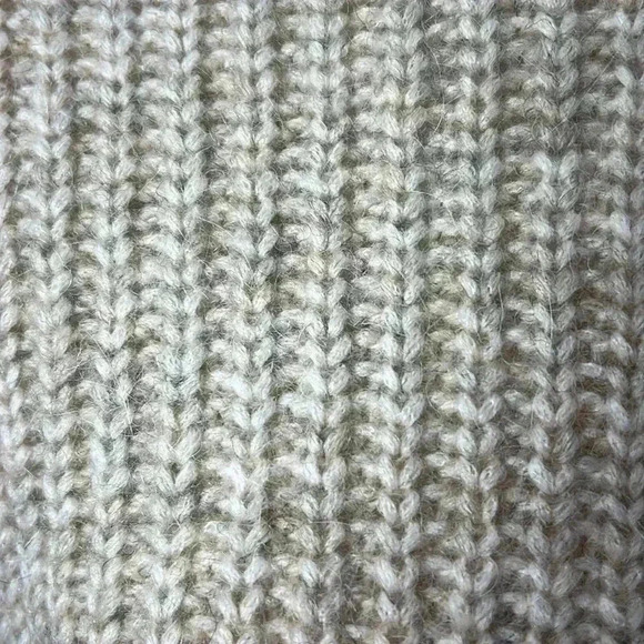 Ted Baker Gorrga Funnel Neck Wool Alpaca Chunky Knit Sweater Size 6 Beige - Picture 4 of 10